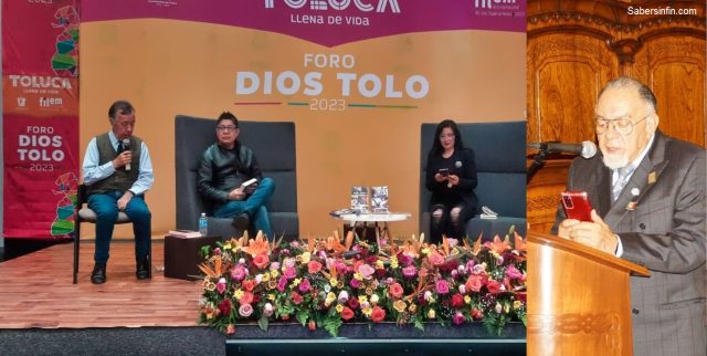 De izquierda a derecha: Francisco Javier Estrada, Abel Pérez Rojas, Selma Carmona y Salvador Calva Morales.