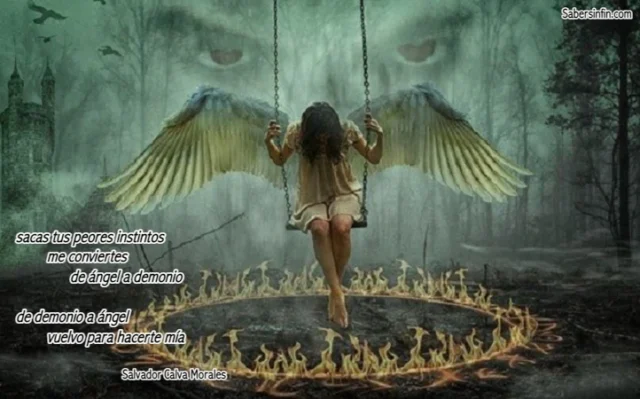 Angel demonio poema de Salvador Calva Morales