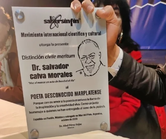 Distincion al Poeta desconocido marplatense