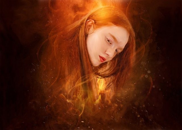 suspiro de fuego poema mujer pelirroja