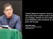 “Es importante revalorar nuestro pasado significativo”: Abel Pérez Rojas, escritor mexicano