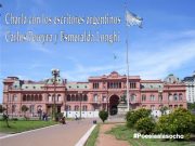 Charla con los escritores argentinos Carlos Pereyra y Esmeralda Longhi