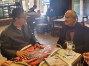 Cultura, poesía y servicio público exterior. Charla de Abel Pérez Rojas con Víctor Manuel Barceló, embajador de México en Uruguay