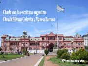 Charla con las escritoras argentinas Clauda Silvana Colavita y Vanesa Barroso