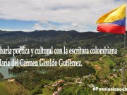 Charla poética y cultural con la escritora colombiana María del Carmen Giraldo Gutiérrez