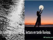 En lunes de poesía lunar, lectura en tarde lluviosa