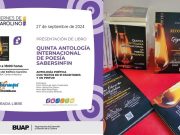 Presentarán este viernes en la BUAP la «V Antología internacional de poesía Sabersinfin»