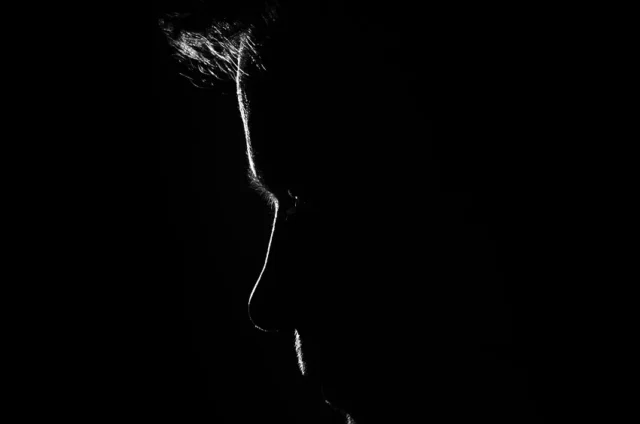 hombre rostro silueta