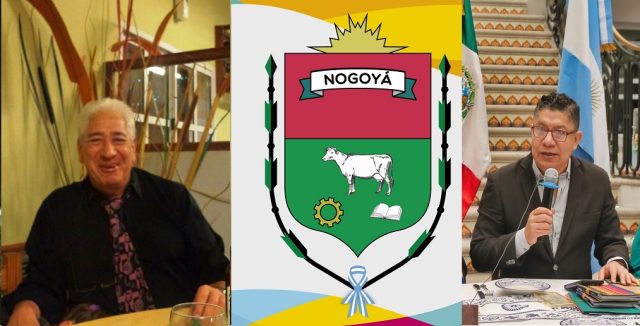 Isidoro Medina, escudo de Nogoyá y Abel Pérez Rojas