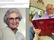 Homenaje del Dr. Salvador Calva Morales a la Dra. Aline Schunemann de Aluja en su 104 cumpleaños