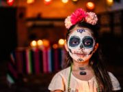 Maquillaje de catrina para niños