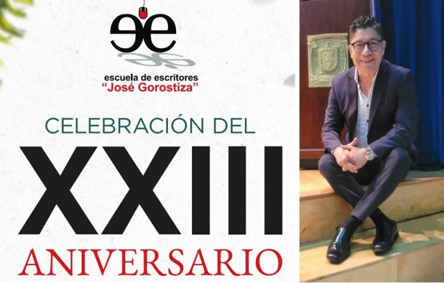 Abel en el aniversario XXIII de la escuela de escritores José Gorostiza