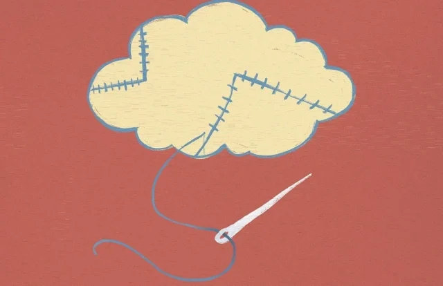 nube remendada dibujo abstracto