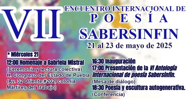 VII Encuentro de Poesía Sabersinfin encabezado