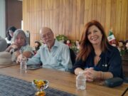 Salud mental y poesía. Participación del Dr. Jorge Rodríguez. VII Encuentro Internacional de Poesía Sabersinfin De izq. a derecha: Miriam De León, Jorge Rodríguez y Nancy Almassio. México.2025.