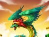 La lengua náhuatl y la Serpiente Emplumada Quetzalcóatl deidad que representa la dualidad entre lo terrenal y lo celestial.