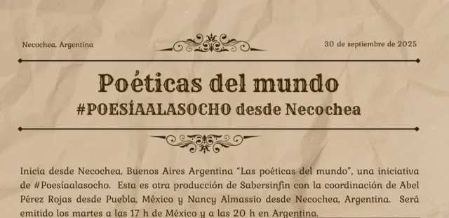 Poéticas del mundo desde Necochea