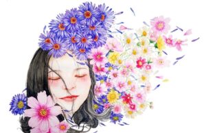 Entre flores