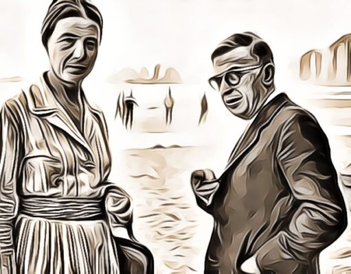 Jean-Paul Sartre y Simone de Beauvoir
