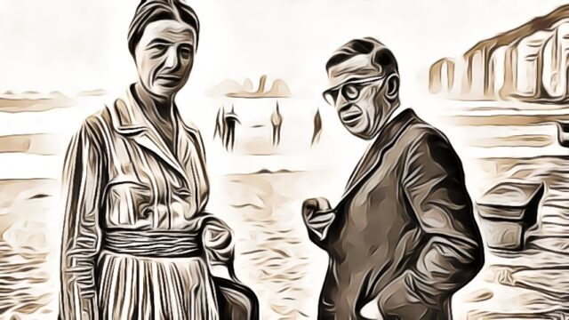 Jean Paul Sartre y Simone de Beauvoir 2