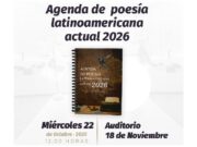 Presentarán en el Congreso del Estado de Puebla la «Agenda de poesía latinoamericana actual 2026»