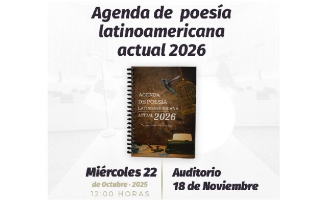 Presentación de agenda de poesía 2026