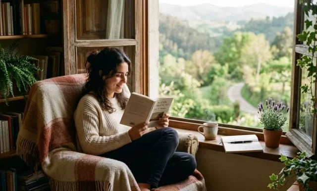 poesía lectura asueto paisaje café leyendo