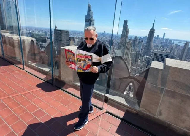 Salvador Calva Morales en Nueva York con Filigramma