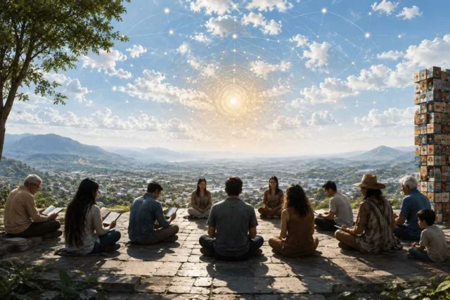 meditación estudio cielo geométrico saber infinitista aprendiz