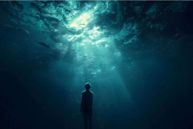agua fondo mar luz