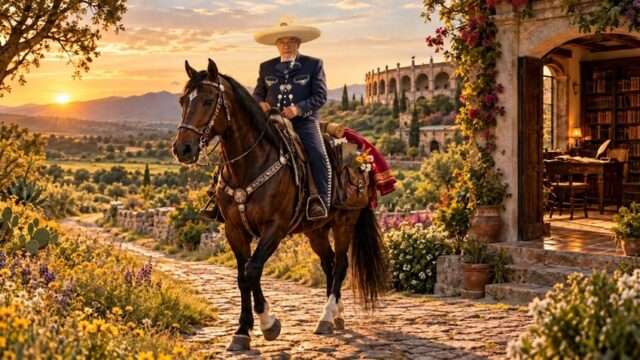 Salvador Calva Morales charro horizonte ocaso parcela