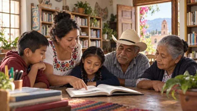 alfabetización leer familia libro lectura convivencia estudio educación