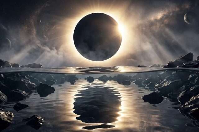 luz oscuridad luna eclipse