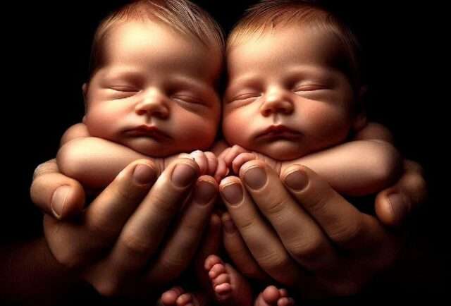 manos bebés dormidos
