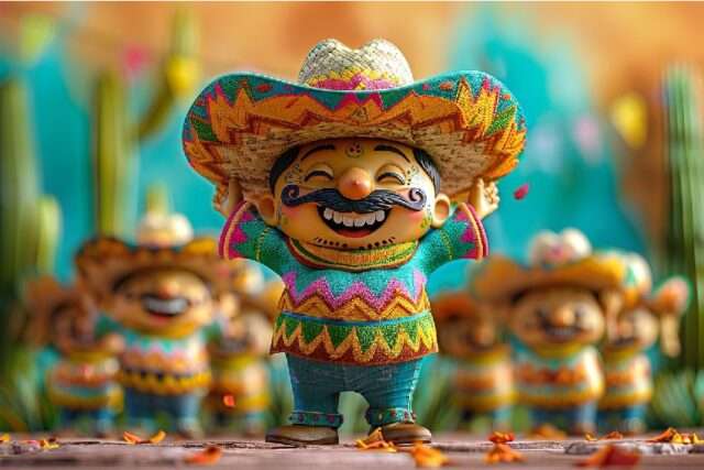 muñecos fiesta mexicana
