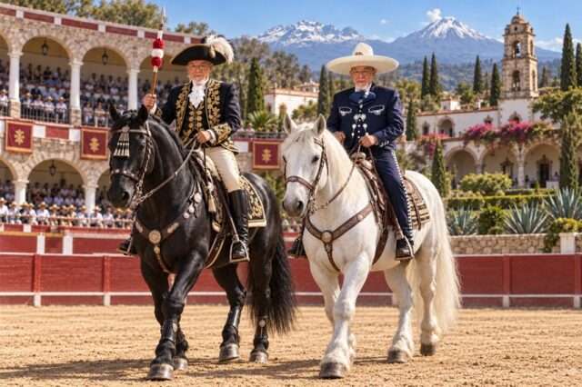 torero charro Salvador Calva Morales rejoneador plaza de toros volcanes
