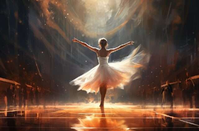 ballet bailarina escenario