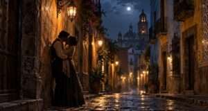 Aquel beso en la Puebla antigua