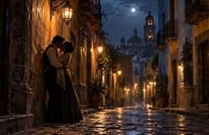 Aquel beso en la Puebla antigua