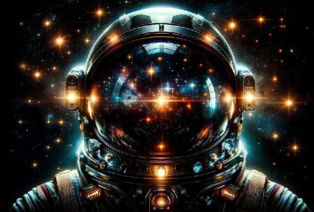 casco astronaunta espacio