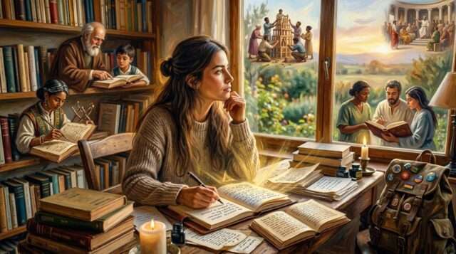 estudio inspiración mujer ventana creatividad