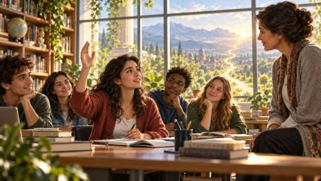 preguntar salón de clases estudio escuela